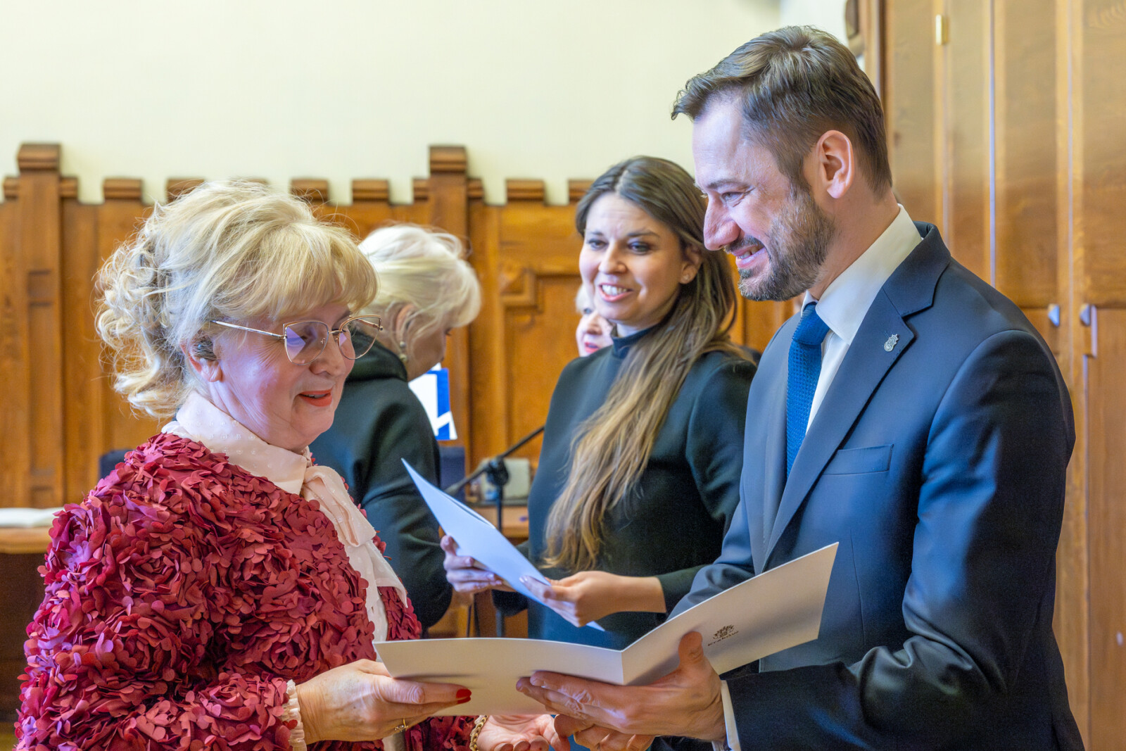 Miszalski, Klaman, Drabik Rada Krakowskich Seniorów, pożegnanie, zdjęcia  Autor: Piotr Wojnarowski