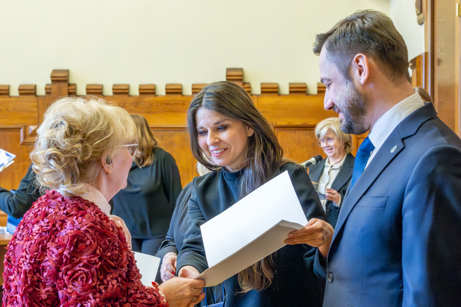 Miszalski, Klaman, Drabik Rada Krakowskich Seniorów, pożegnanie, zdjęcia  Autor: Piotr Wojnarowski