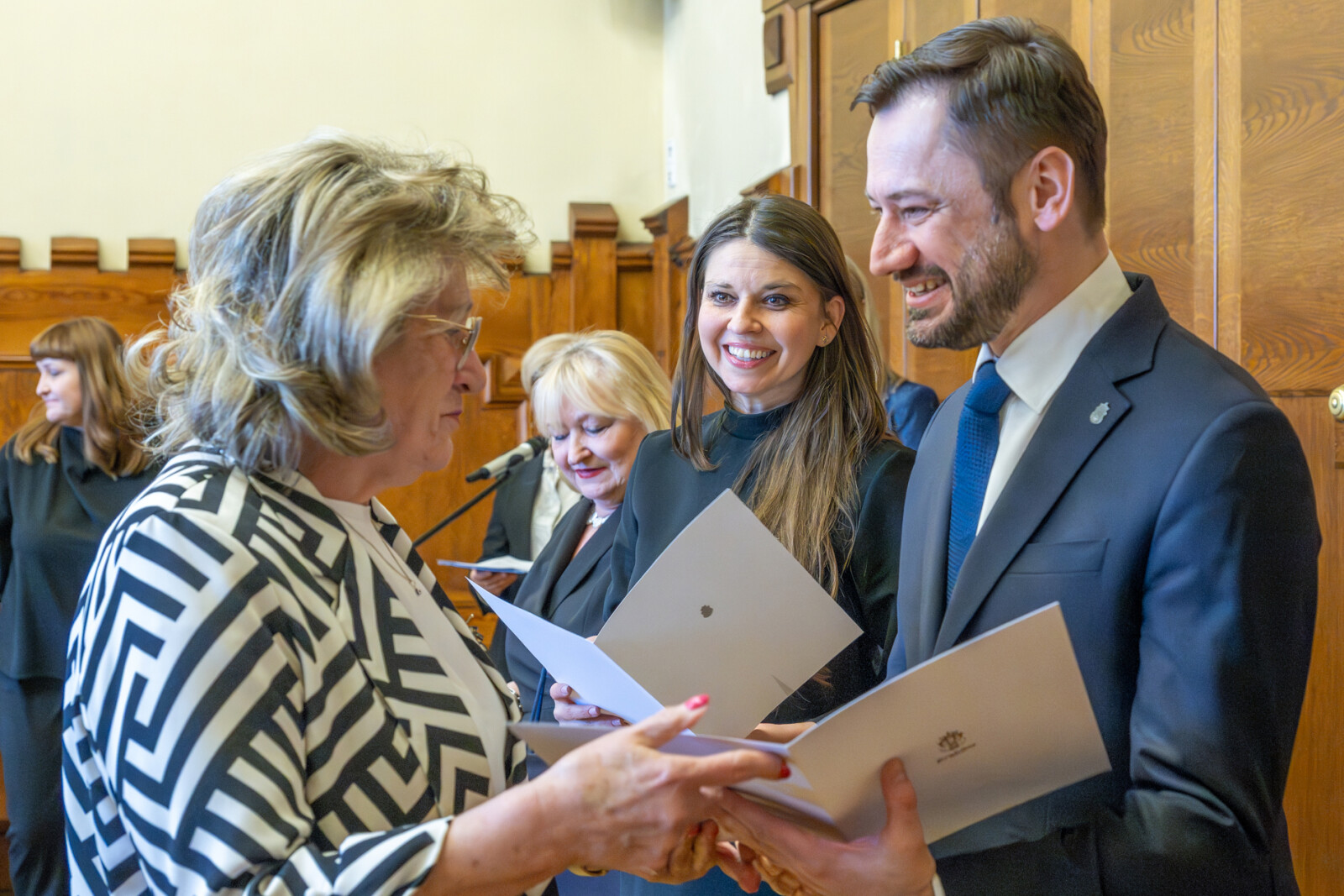 Miszalski, Klaman, Drabik Rada Krakowskich Seniorów, pożegnanie, zdjęcia  Autor: Piotr Wojnarowski