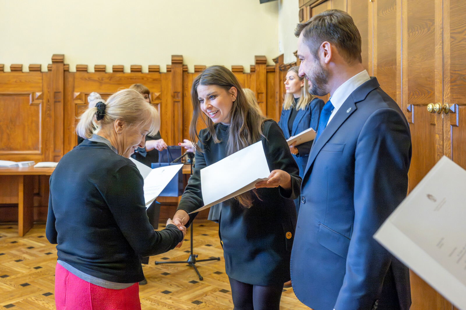 Miszalski, Klaman, Drabik Rada Krakowskich Seniorów, pożegnanie, zdjęcia  Autor: Piotr Wojnarowski