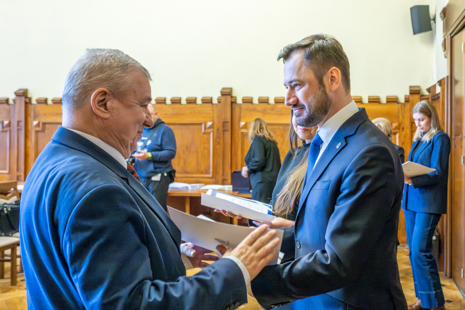 Miszalski, Klaman, Drabik Rada Krakowskich Seniorów, pożegnanie, zdjęcia  Autor: Piotr Wojnarowski