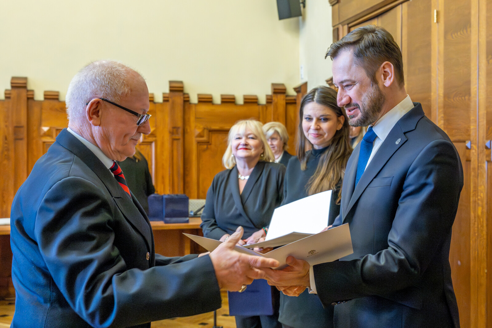 Miszalski, Klaman, Drabik Rada Krakowskich Seniorów, pożegnanie, zdjęcia  Autor: Piotr Wojnarowski