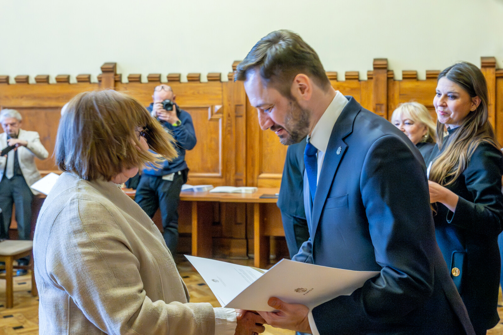 Miszalski, Klaman, Drabik Rada Krakowskich Seniorów, pożegnanie, zdjęcia  Autor: Piotr Wojnarowski