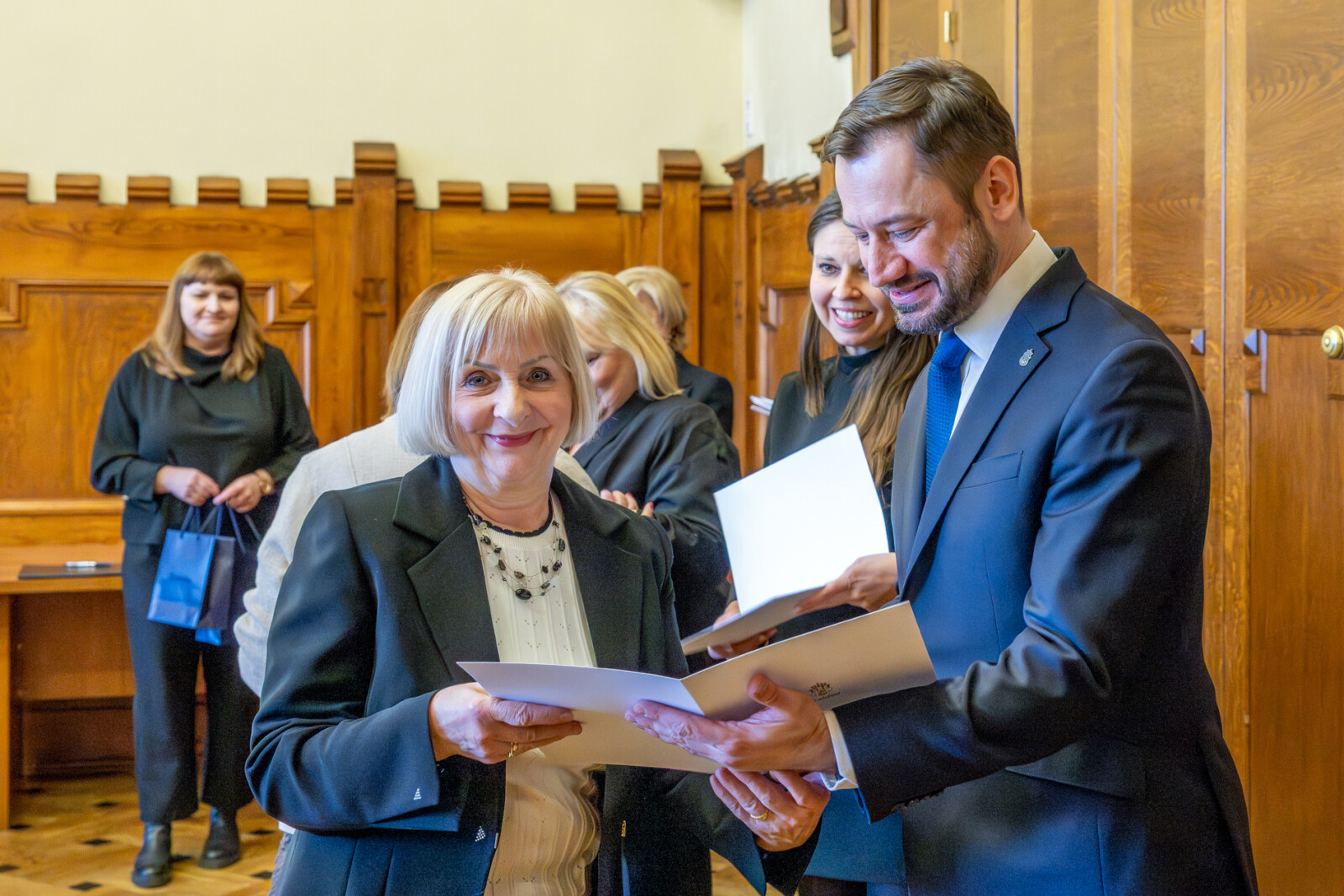 Miszalski, Klaman, Drabik Rada Krakowskich Seniorów, pożegnanie, zdjęcia  Autor: Piotr Wojnarowski