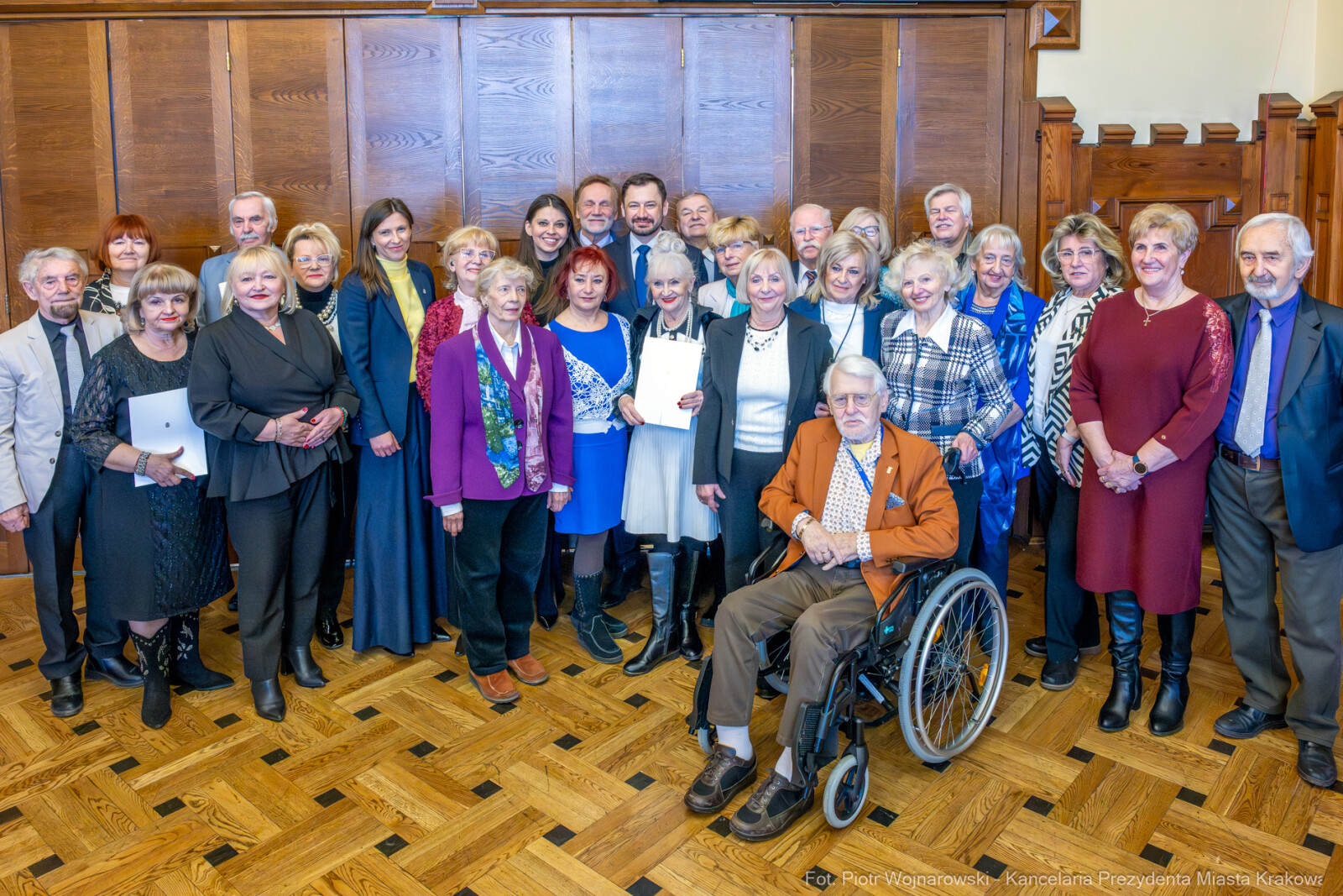 Miszalski, Klaman, Drabik Rada Krakowskich Seniorów, pożegnanie, zdjęcia  Autor: Piotr Wojnarowski