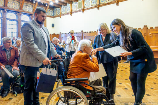 Miszalski, Klaman, Drabik Rada Krakowskich Seniorów, powitanie, V kadencja, zdjęcia