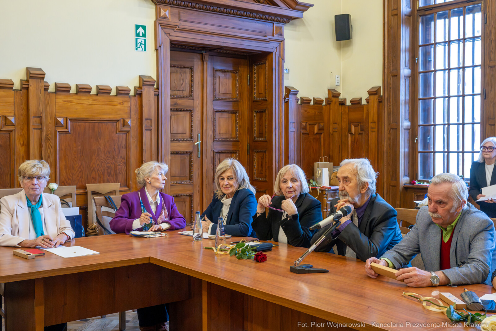 Miszalski, Klaman, Drabik Rada Krakowskich Seniorów, powitanie, V kadencja, zdjęcia  Autor: Piotr Wojnarowski