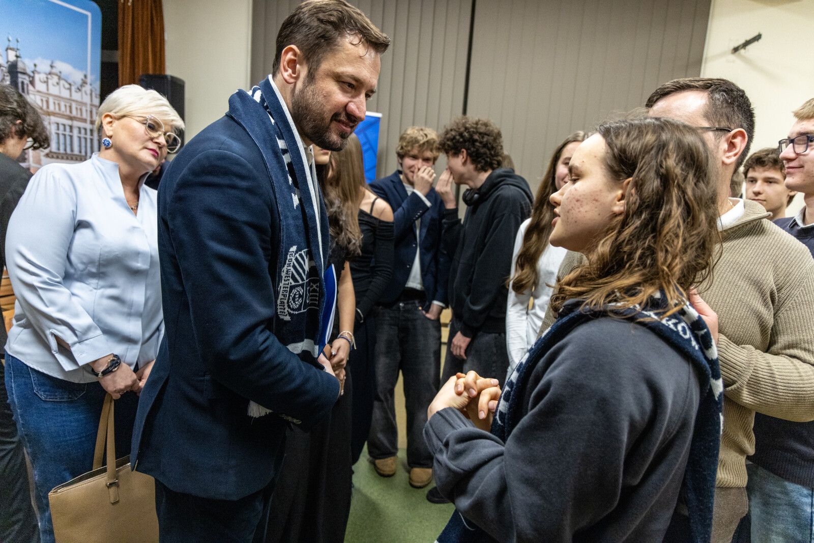 Ławka Dialogu, Miszalski, Sęk, Kracik, Klaman, spotkanie, Bronowice, Zdjęcia, foto,  Autor: B. Świerzowski