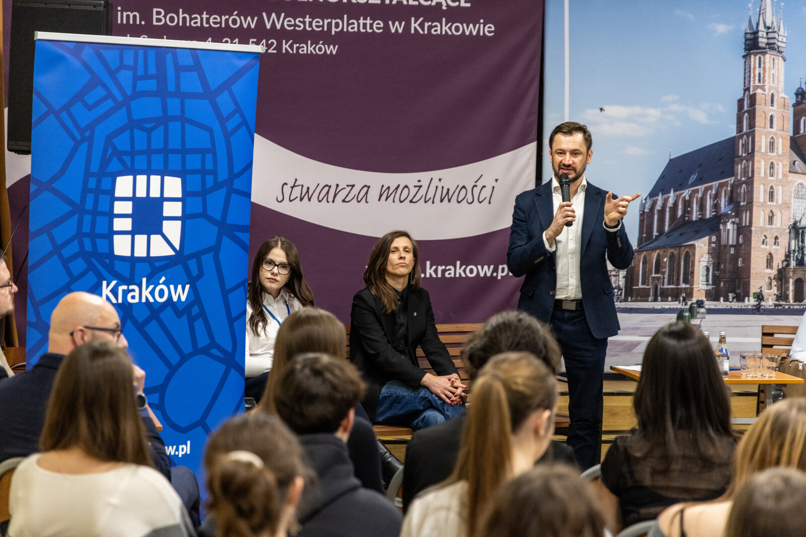 Ławka Dialogu, Miszalski, Sęk, Kracik, Klaman, spotkanie, Bronowice, Zdjęcia, foto,  Autor: B. Świerzowski