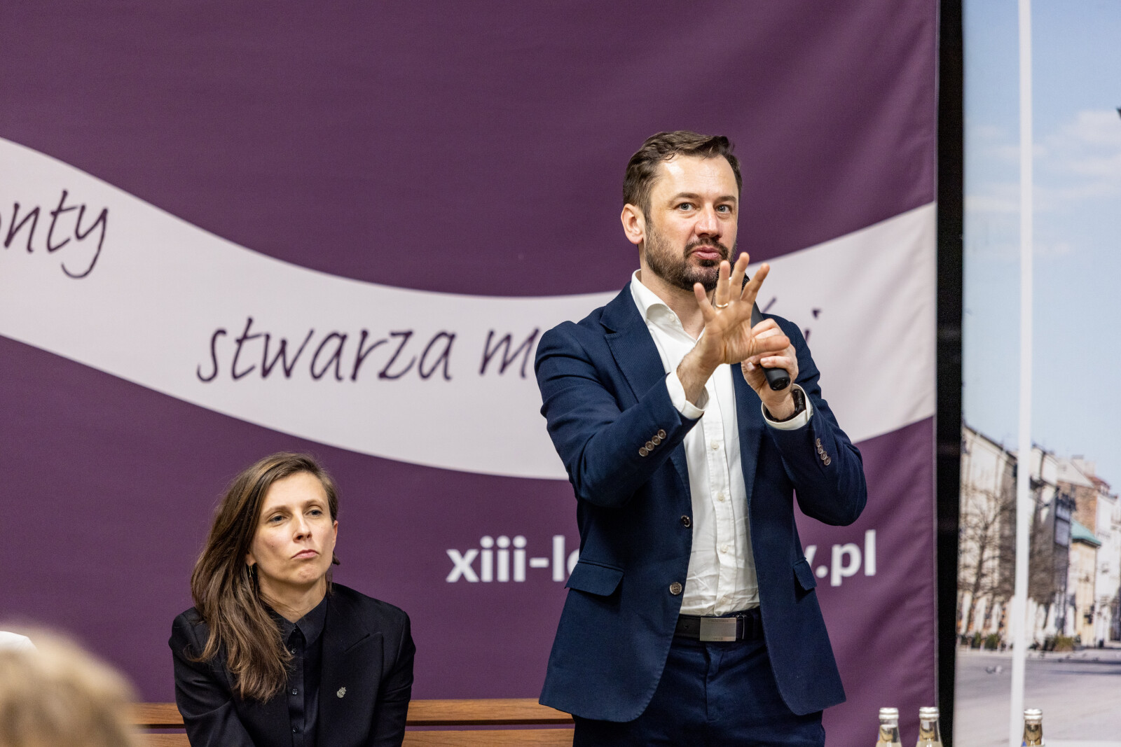 Ławka Dialogu, Miszalski, Sęk, Kracik, Klaman, spotkanie, Bronowice, Zdjęcia, foto,  Autor: B. Świerzowski