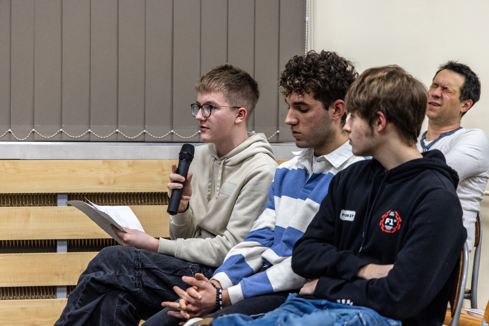 Ławka Dialogu, Miszalski, Sęk, Kracik, Klaman, spotkanie, Bronowice, Zdjęcia, foto,  Autor: B. Świerzowski