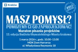 Logo: Maraton pisania projektów – skonsultuj swój pomysł z ekspertami