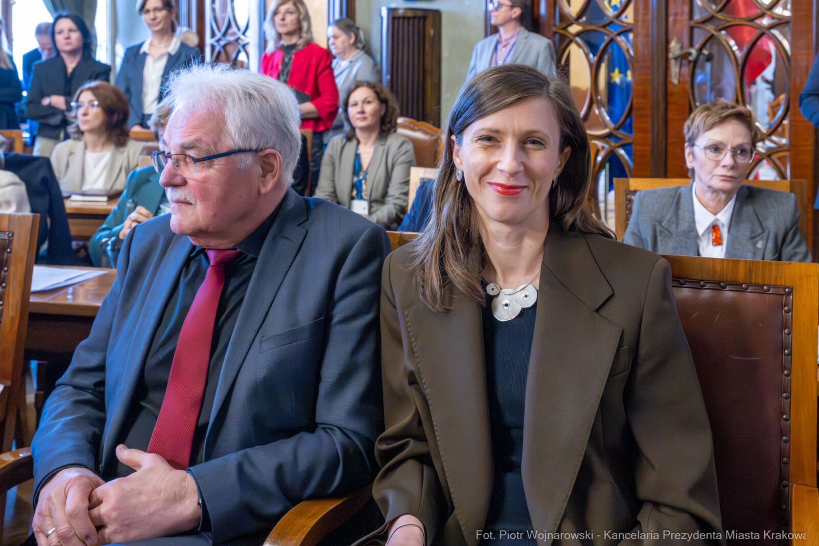 Miszalski, Małgorzata Okarmus, pożegnanie, Boryczko, zdjęcia  Autor: Piotr Wojnarowski