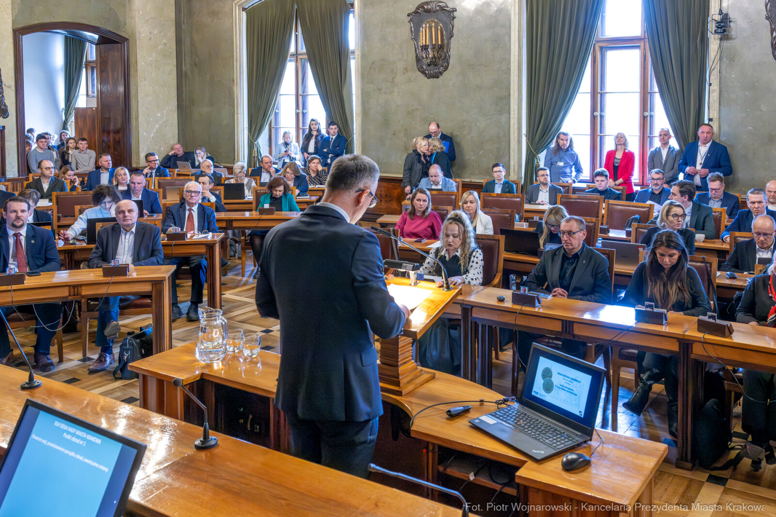 Miszalski, Małgorzata Okarmus, pożegnanie, Boryczko, zdjęcia  Autor: Piotr Wojnarowski