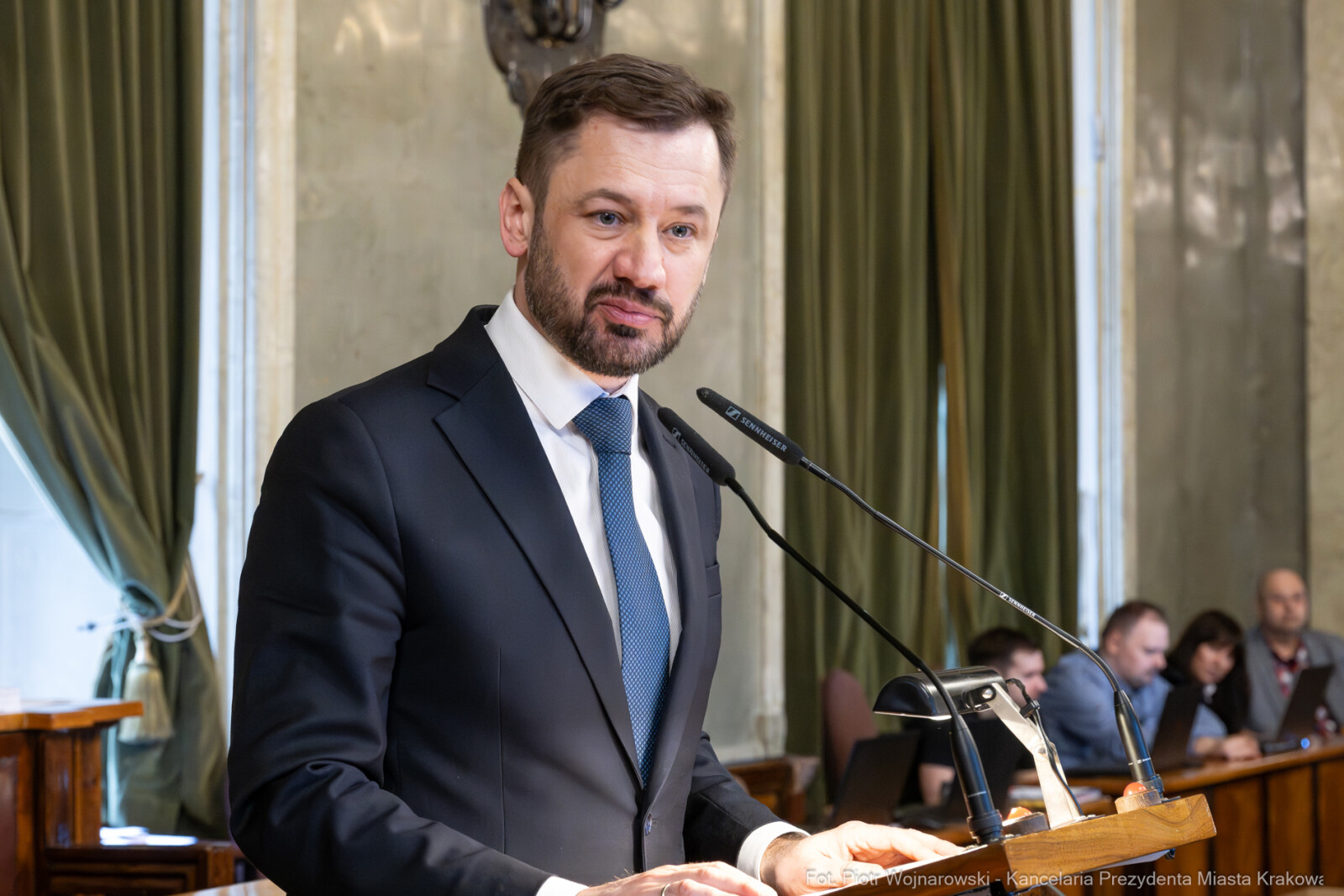 Miszalski, Małgorzata Okarmus, pożegnanie, Boryczko, zdjęcia  Autor: Piotr Wojnarowski