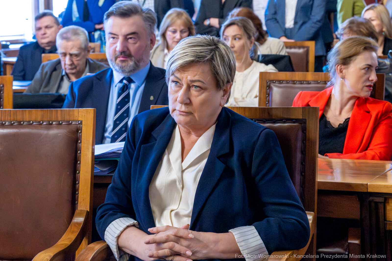 Miszalski, Małgorzata Okarmus, pożegnanie, Boryczko, zdjęcia  Autor: Piotr Wojnarowski