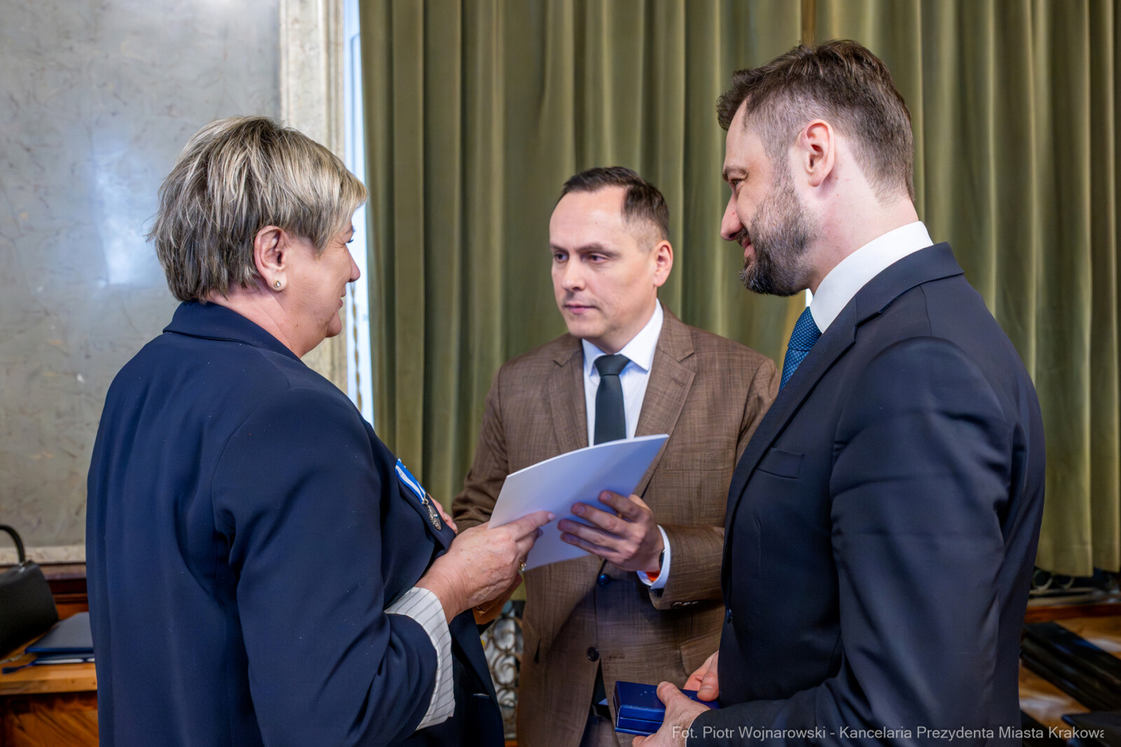 Miszalski, Małgorzata Okarmus, pożegnanie, Boryczko, zdjęcia  Autor: Piotr Wojnarowski