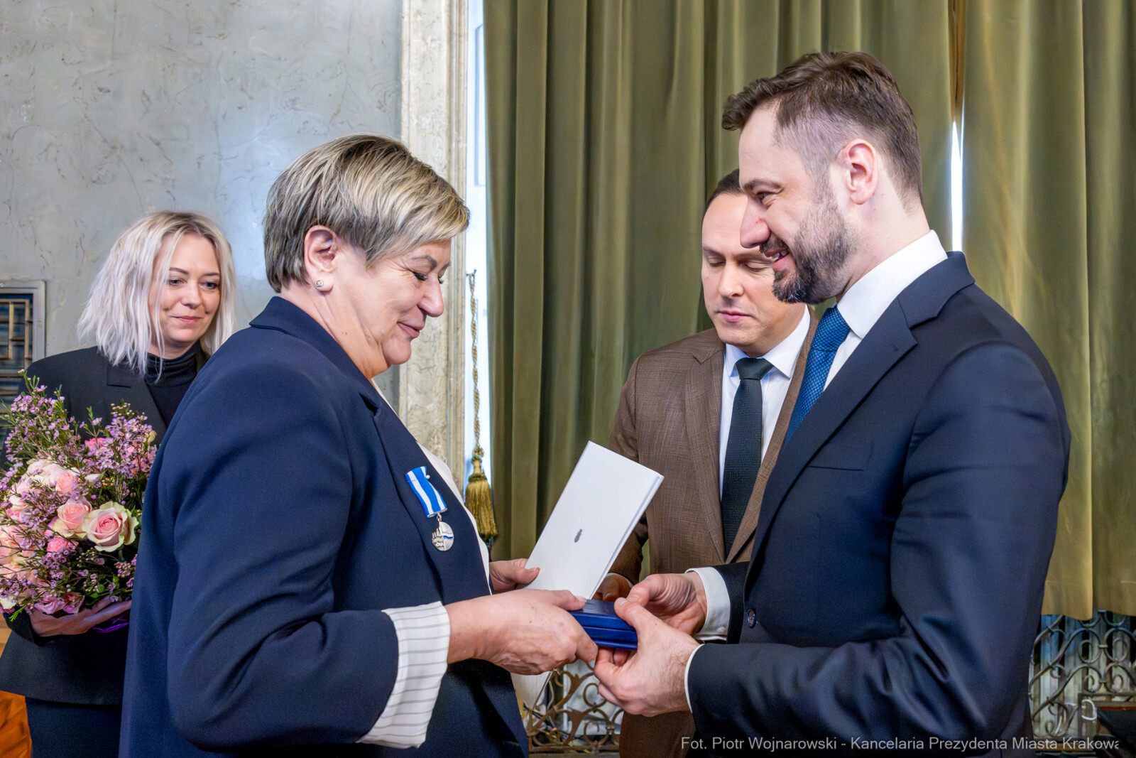 Miszalski, Małgorzata Okarmus, pożegnanie, Boryczko, zdjęcia  Autor: Piotr Wojnarowski