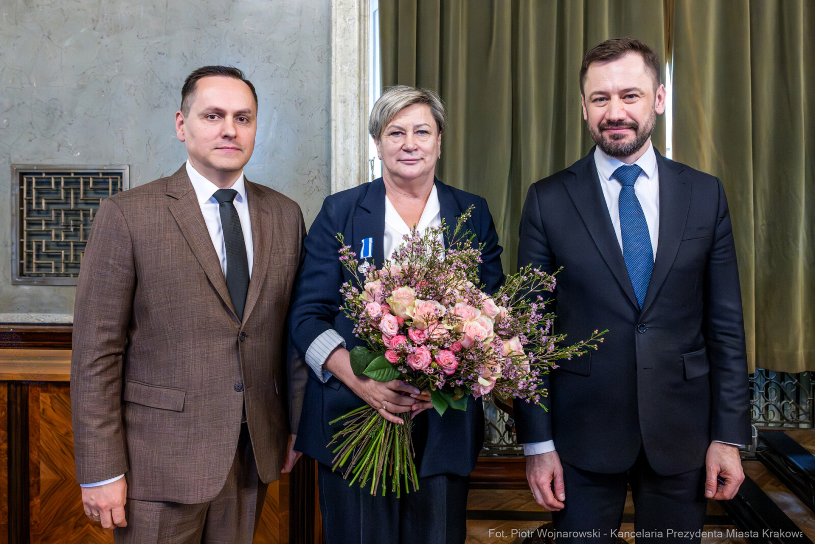 Miszalski, Małgorzata Okarmus, pożegnanie, Boryczko, zdjęcia  Autor: Piotr Wojnarowski