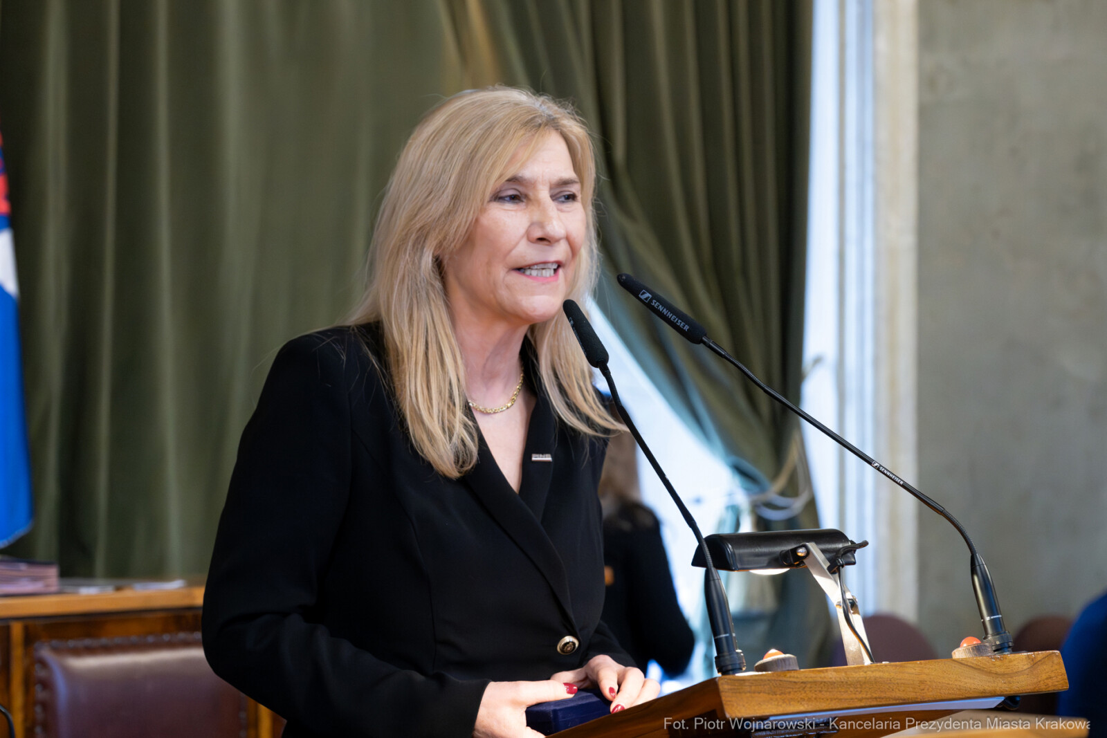 Miszalski, Małgorzata Okarmus, pożegnanie, Boryczko, zdjęcia  Autor: Piotr Wojnarowski