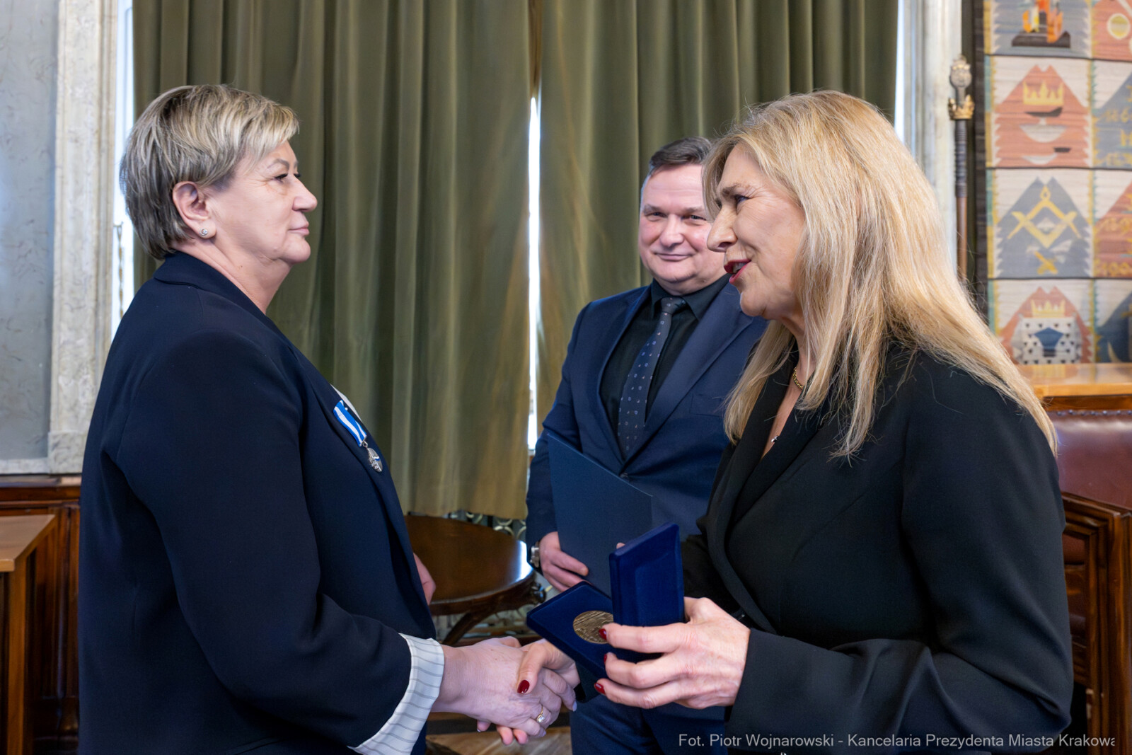 Miszalski, Małgorzata Okarmus, pożegnanie, Boryczko, zdjęcia  Autor: Piotr Wojnarowski