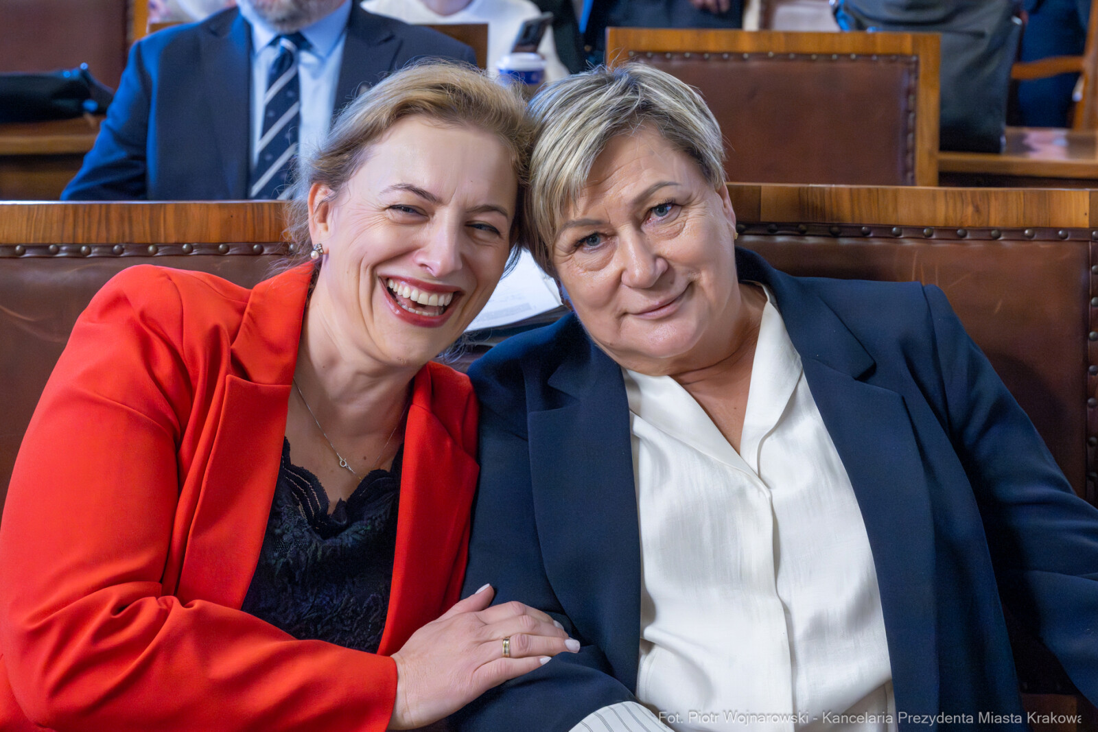 Miszalski, Małgorzata Okarmus, pożegnanie, Boryczko, zdjęcia  Autor: Piotr Wojnarowski