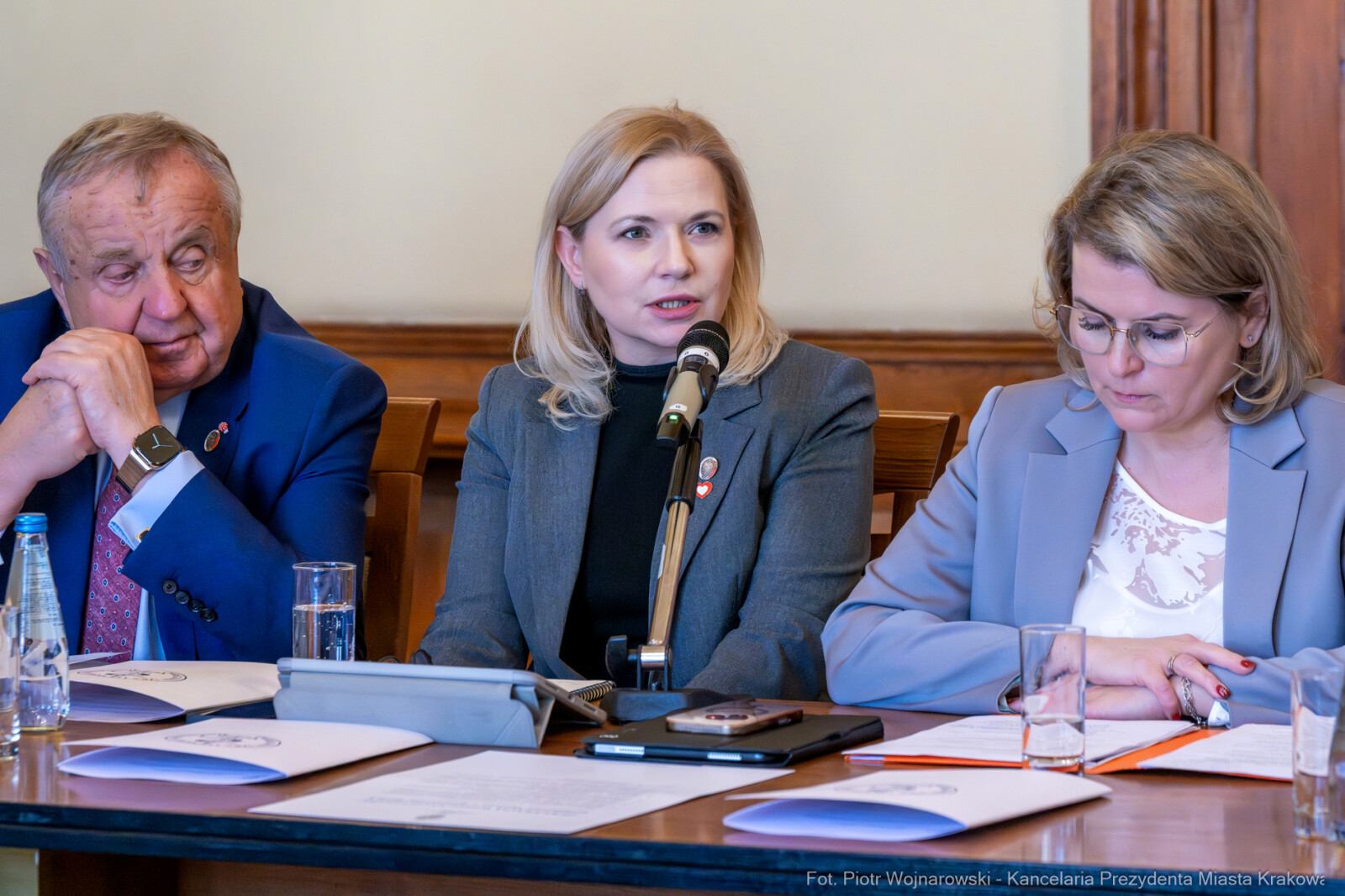 Miszalski, obrady, zespół parlamentarny, bezpieczeństwo medyków, Piątkowska, Fedorowicz, Bednar  Autor: Piotr Wojnarowski