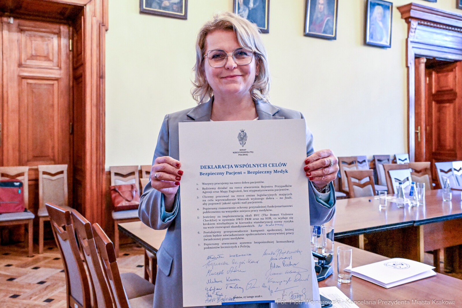 Miszalski, obrady, zespół parlamentarny, bezpieczeństwo medyków, Piątkowska, Fedorowicz, Bednar  Autor: Piotr Wojnarowski