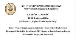 Logo: XIII OTWARTY RAJD SAMOCHODOWY/ 13TH OPEN CAR RALLY