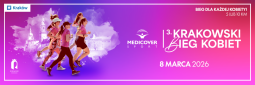 Logo: 3. Krakowski Bieg Kobiet/ 3rd Krakow Women’s Run