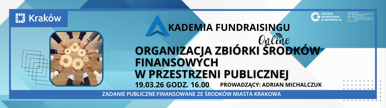 AF: Organizacja zbiórki środków finansowych w przestrzeni publicznej