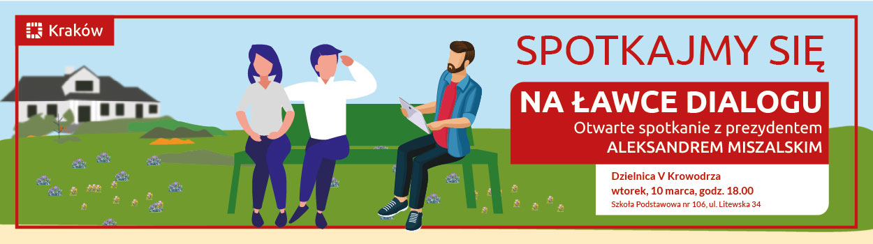 „Ławka dialogu” Dzielnica V Krowodrza