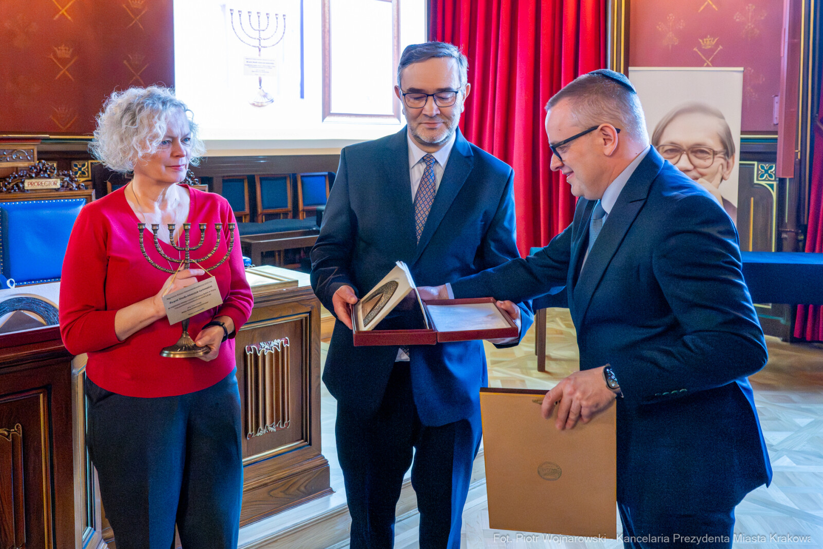 Kracik, Nagroda Musiała, wręczenie, UJ, Monika Adamczyk-Garbowska, Paweł Mazanka, zdjęcia  Autor: Piotr Wojnarowski