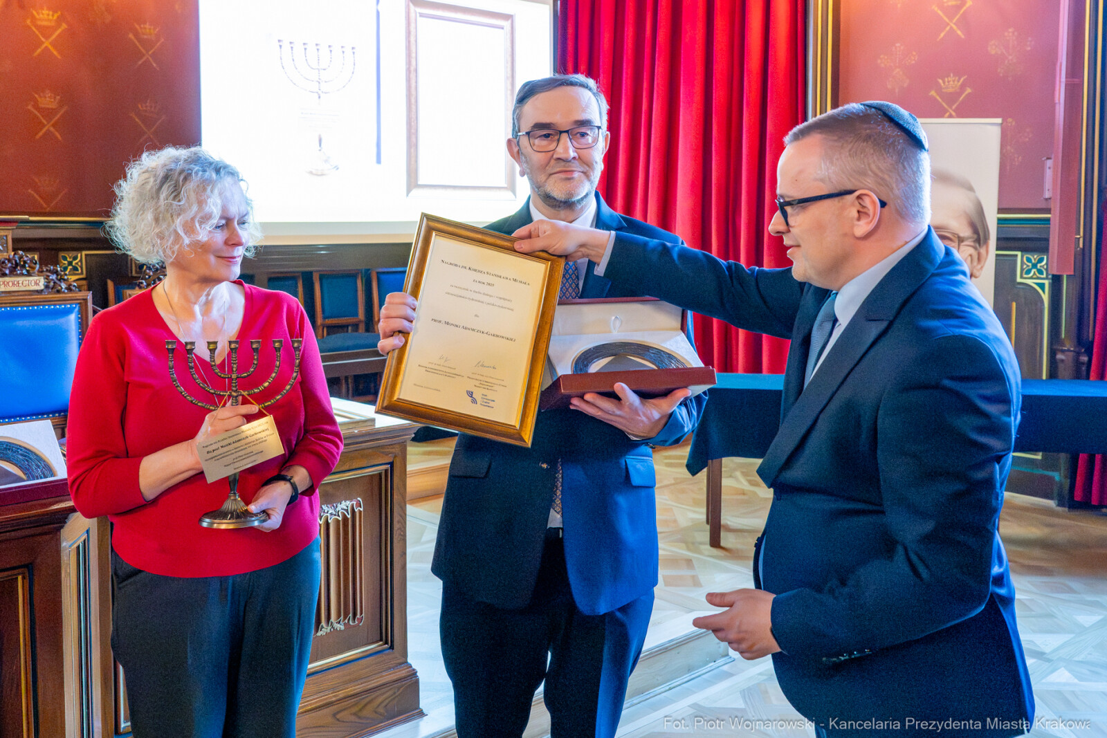 Kracik, Nagroda Musiała, wręczenie, UJ, Monika Adamczyk-Garbowska, Paweł Mazanka, zdjęcia  Autor: Piotr Wojnarowski