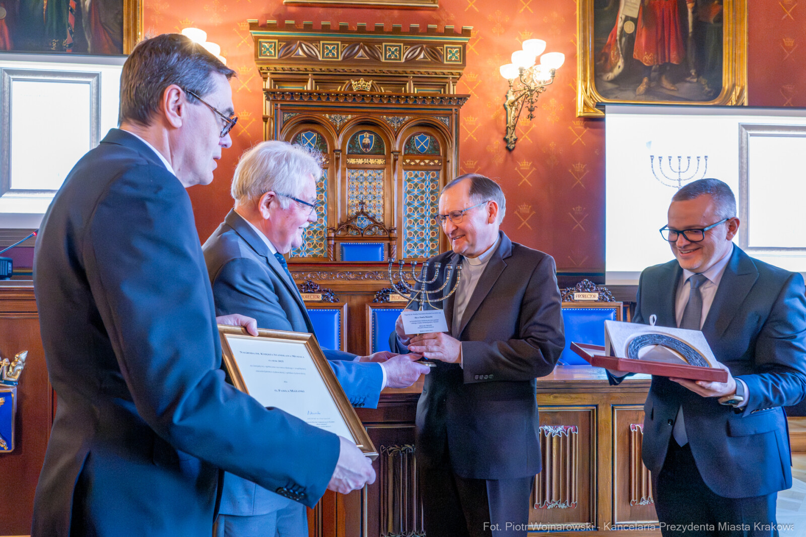 Kracik, Nagroda Musiała, wręczenie, UJ, Monika Adamczyk-Garbowska, Paweł Mazanka, zdjęcia  Autor: Piotr Wojnarowski