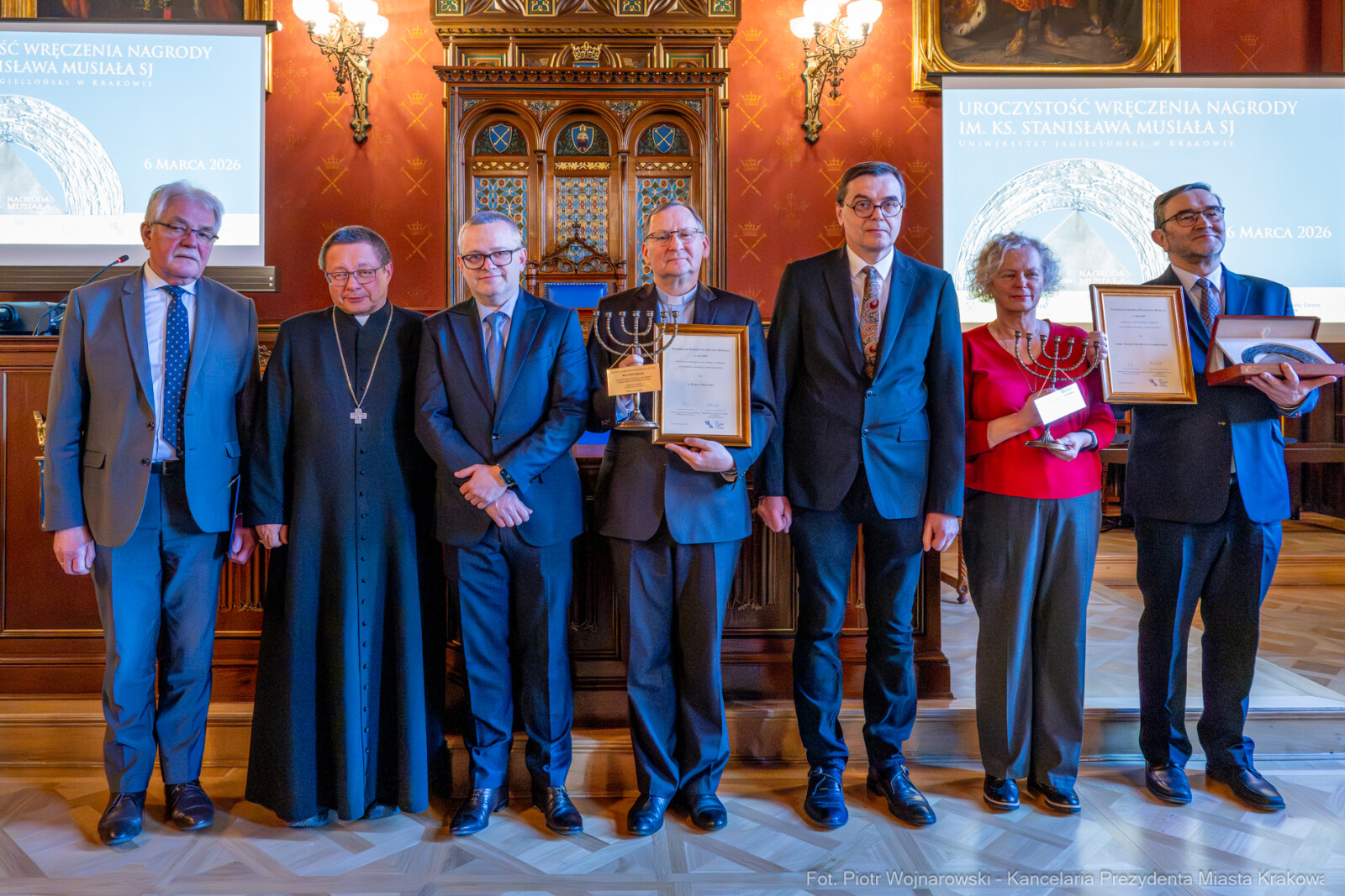 Kracik, Nagroda Musiała, wręczenie, UJ, Monika Adamczyk-Garbowska, Paweł Mazanka, zdjęcia  Autor: Piotr Wojnarowski