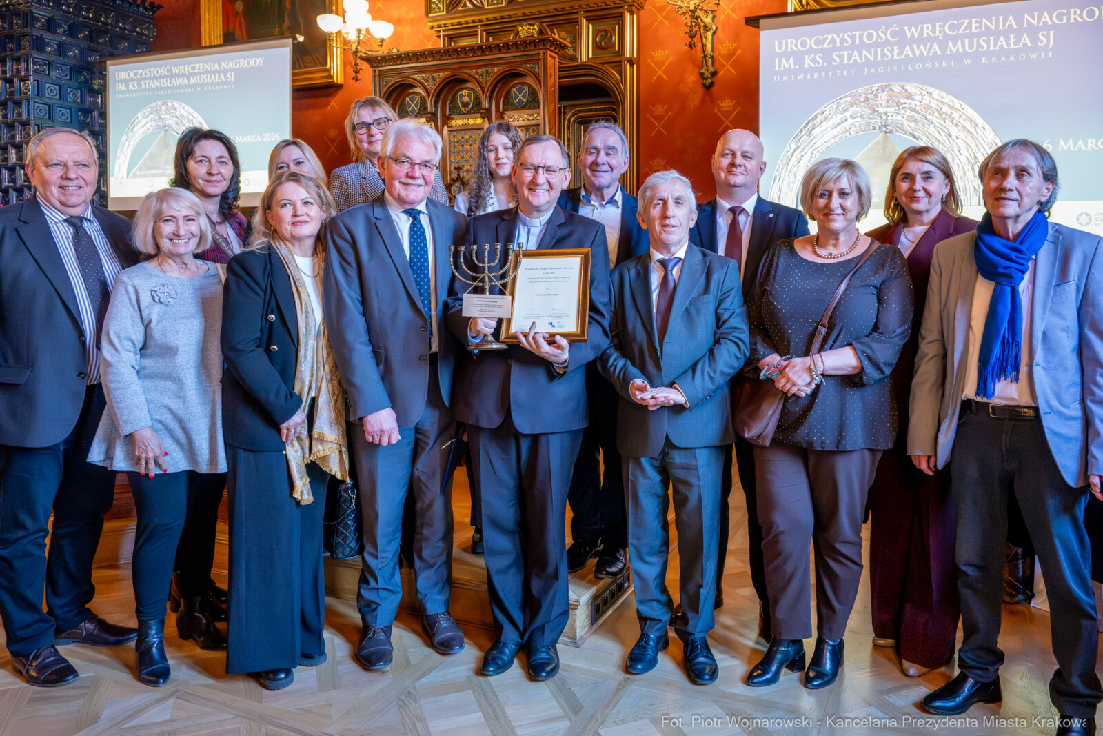 Kracik, Nagroda Musiała, wręczenie, UJ, Monika Adamczyk-Garbowska, Paweł Mazanka, zdjęcia  Autor: Piotr Wojnarowski