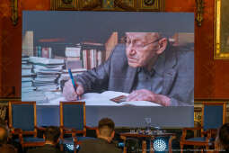 Miszalski, Heller, 90 lat, Honoris Gratia, wręczenie, UJ, uroczystość, zdjęcia