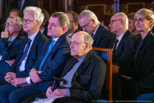 Miszalski, Heller, 90 lat, Honoris Gratia, wręczenie, UJ, uroczystość, zdjęcia