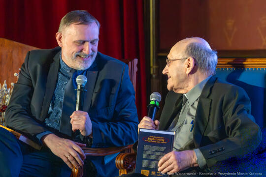 Miszalski, Heller, 90 lat, Honoris Gratia, wręczenie, UJ, uroczystość, zdjęcia