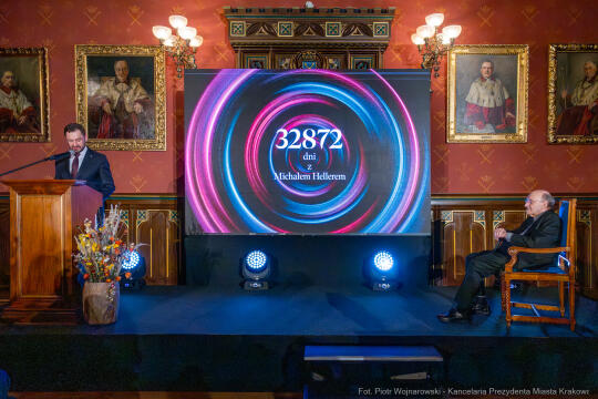 Miszalski, Heller, 90 lat, Honoris Gratia, wręczenie, UJ, uroczystość, zdjęcia