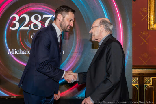 Miszalski, Heller, 90 lat, Honoris Gratia, wręczenie, UJ, uroczystość, zdjęcia