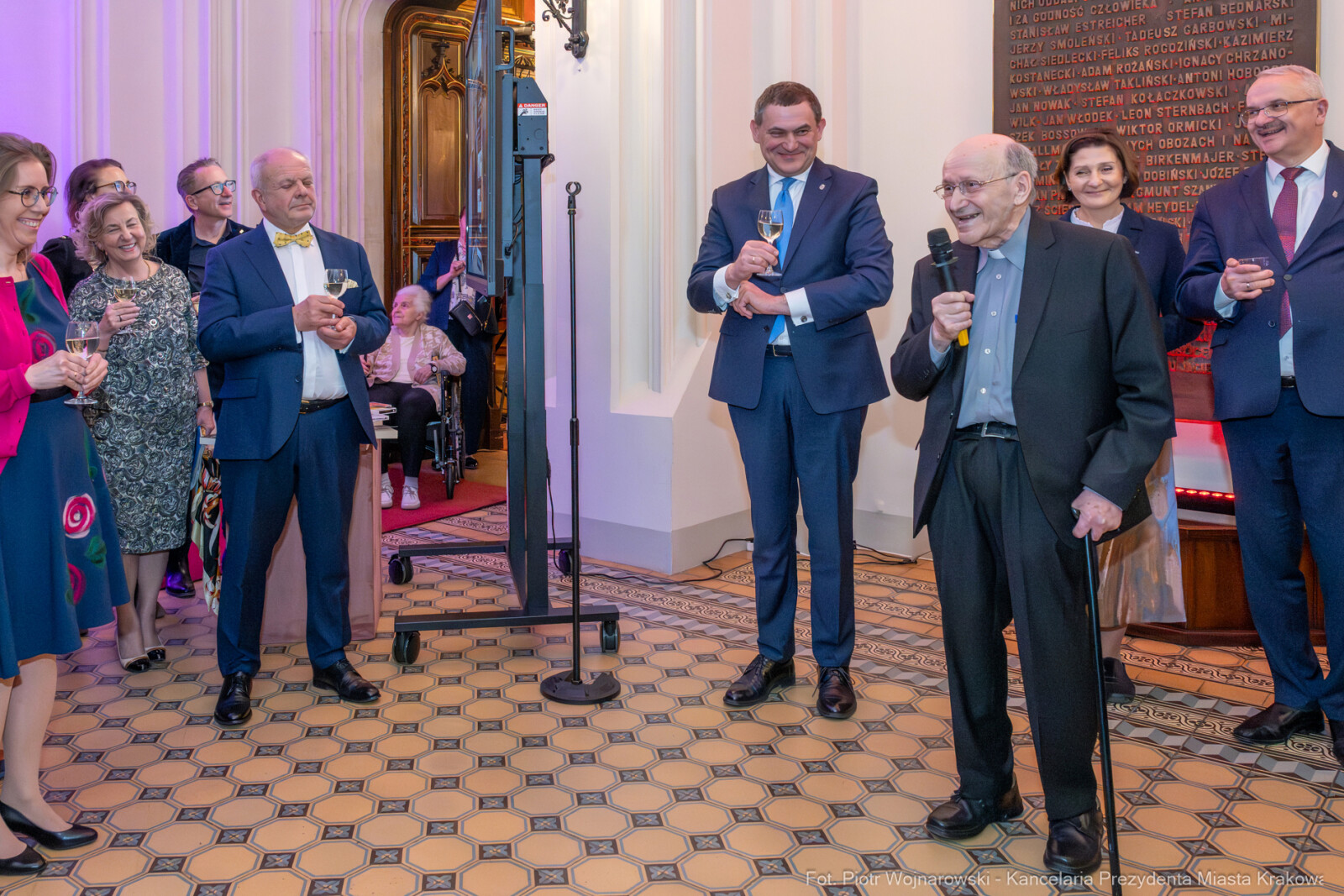 Miszalski, Heller, 90 lat, Honoris Gratia, wręczenie, UJ, uroczystość, zdjęcia  Autor: Piotr Wojnarowski