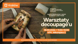 Logo: Międzynarodowy Dzień Ochrony Zabytków - Warsztaty decoupage'u