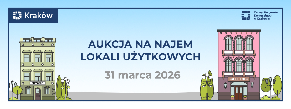 Aukcja na najem lokali użytkowych - marzec 2026