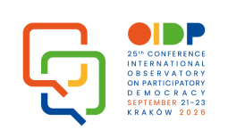 Logo: Nabór prelegentów na konferencję Międzynarodowego Obserwatorium Demokracji Partycypacyjnej (OIDP) 2026