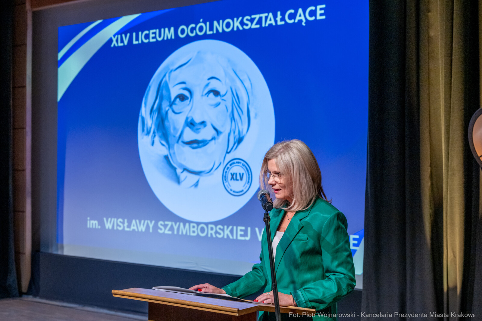 Miszalski, Klaman, Szymborska, nadanie imienia, XLV LO, Manggha, zdjęcia  Autor: Piotr Wojnarowski