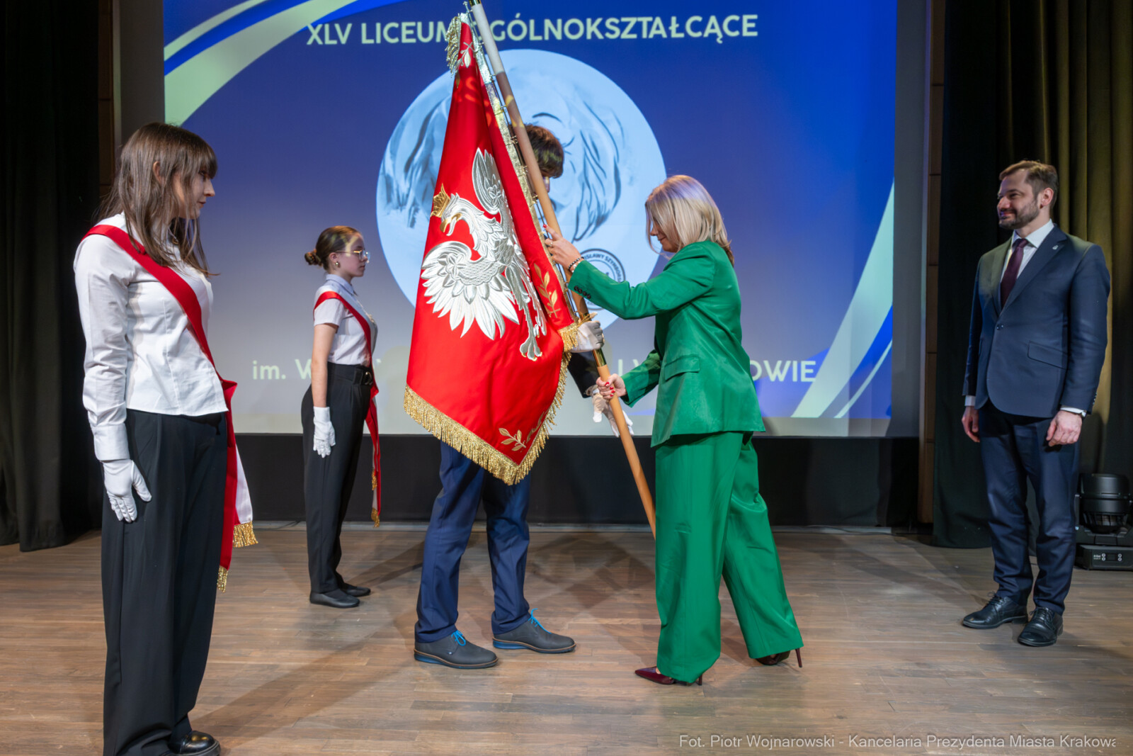 Miszalski, Klaman, Szymborska, nadanie imienia, XLV LO, Manggha, zdjęcia  Autor: Piotr Wojnarowski