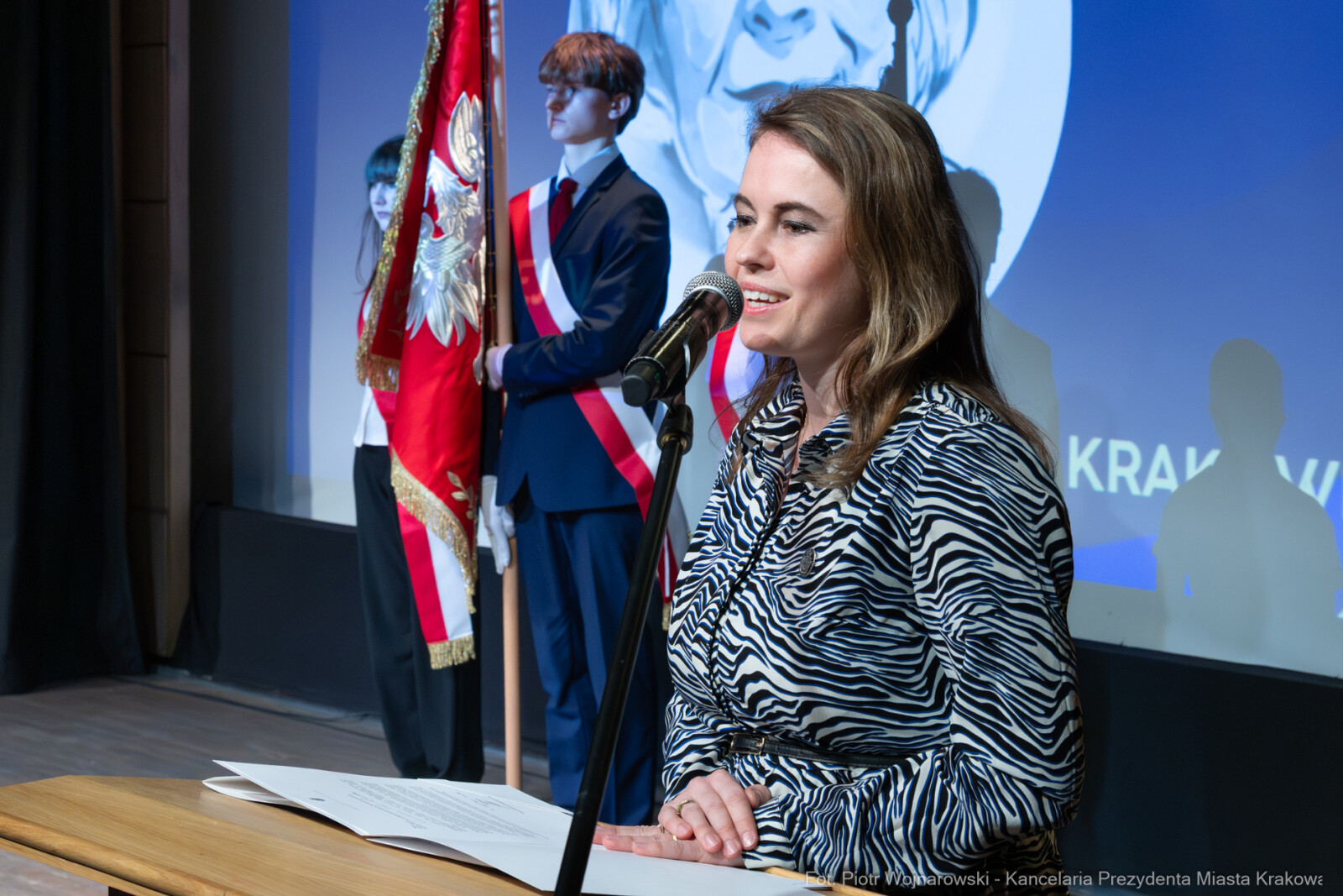 Miszalski, Klaman, Szymborska, nadanie imienia, XLV LO, Manggha, zdjęcia  Autor: Piotr Wojnarowski