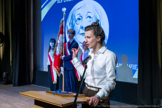 Miszalski, Klaman, Szymborska, nadanie imienia, XLV LO, Manggha, zdjęcia